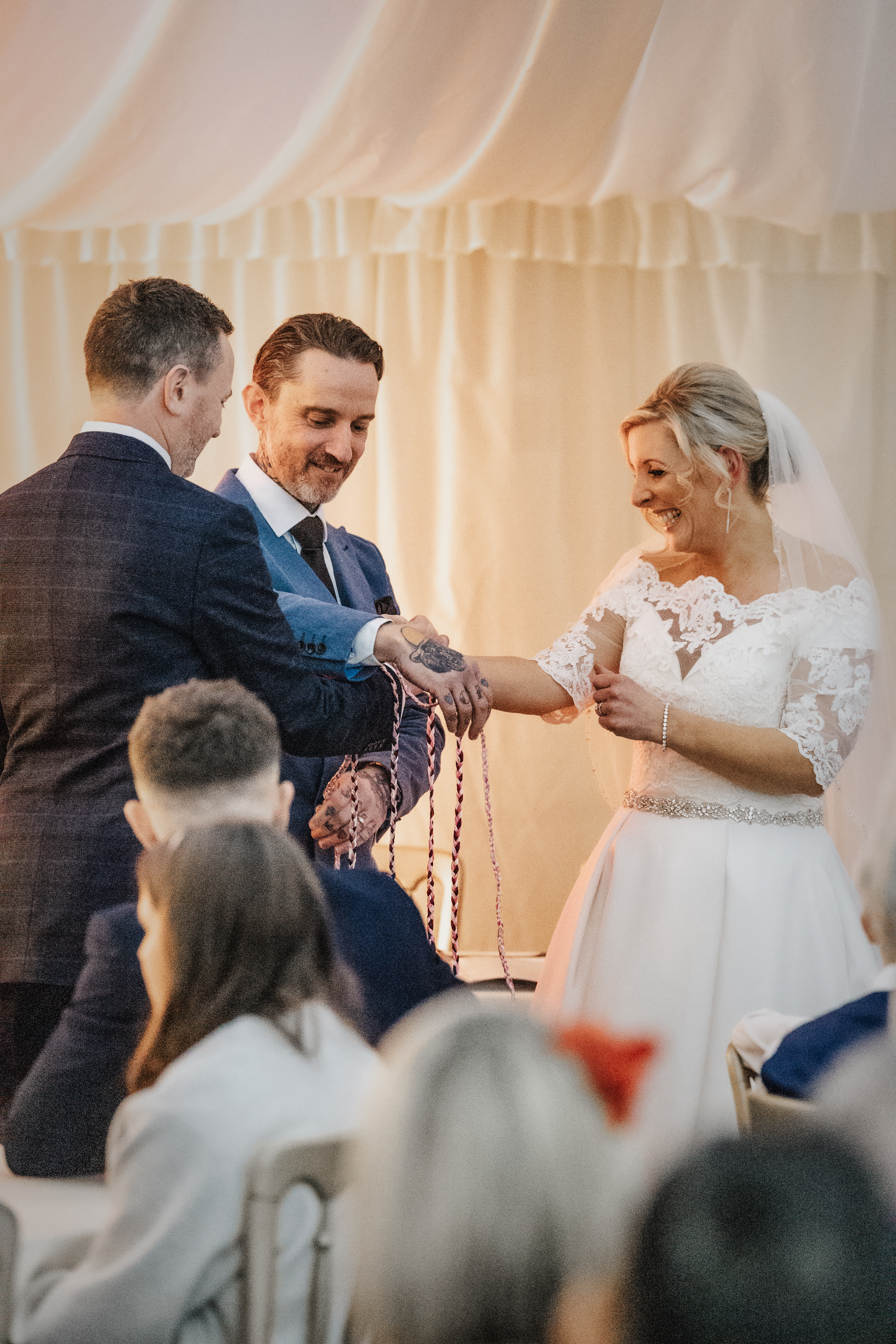 Deb Reed Celebrant Colchester Essex, performing the ceremony at Lauren and Tristans wedding.